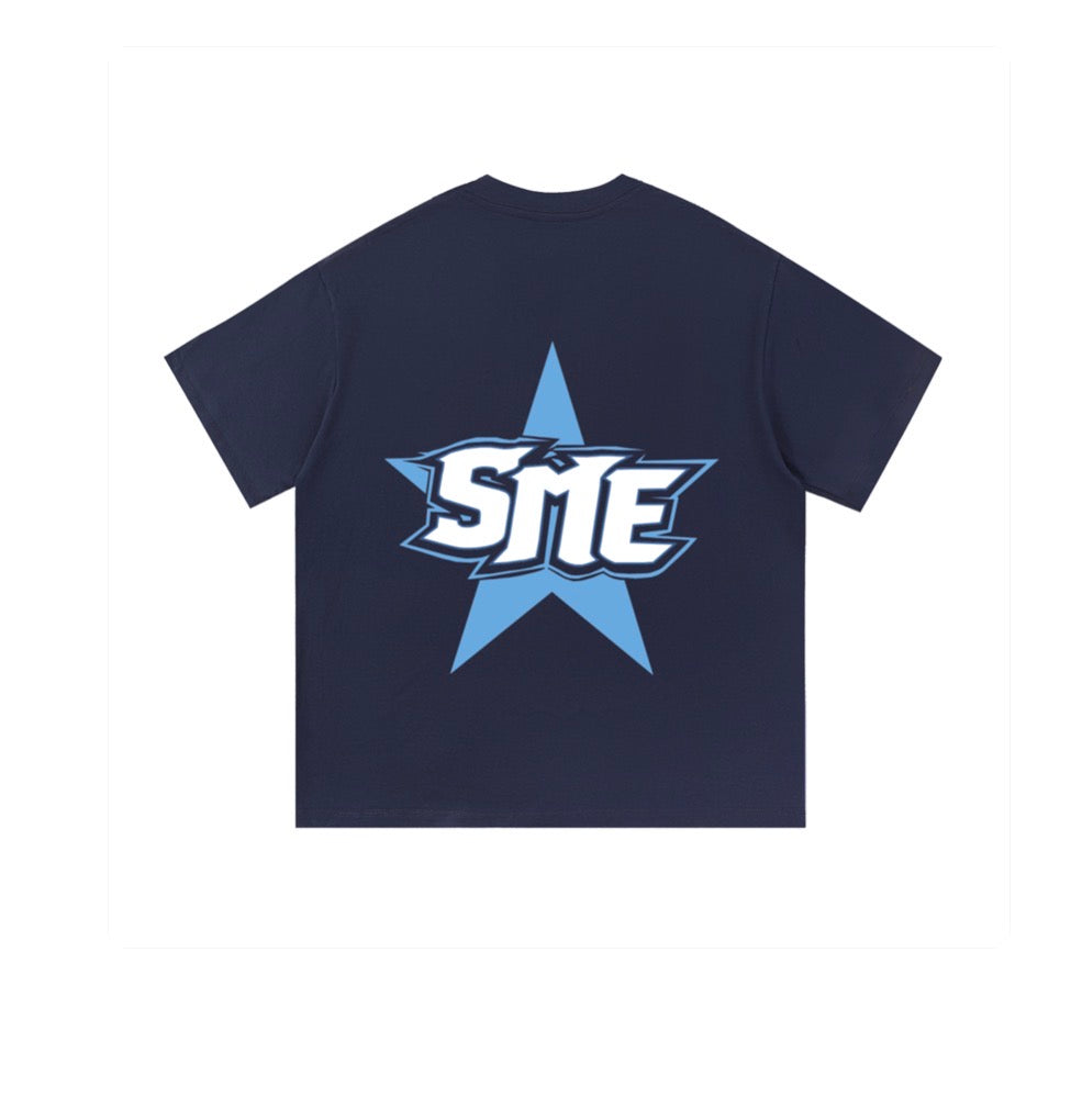 SME Navy and Baby Blue Tee